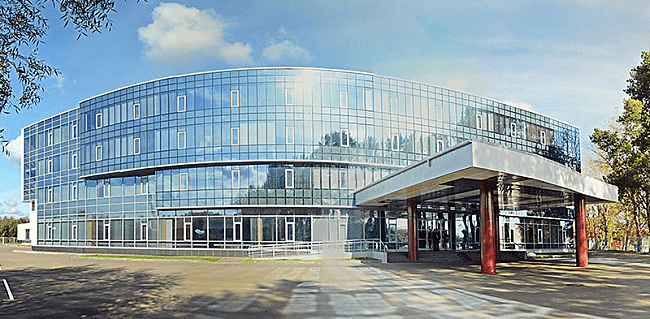 панорамные фасады учебно-тренировочного центра Чехов