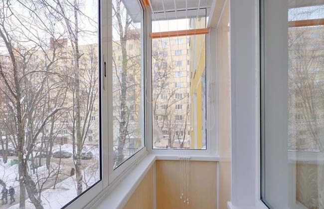 Зимнее остекление лоджии и балкона зимой Чехов